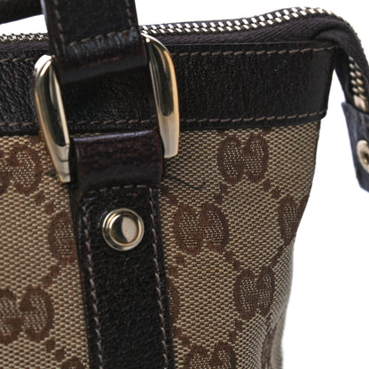 Gucci Monogram Small Abbey Tote Dark Brown 26 of 33