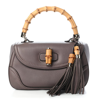 Gucci Calfskin Medium New Bamboo Top Handle Bag Mauve 1 of 9