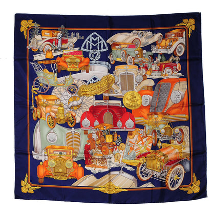 Hermes Silk Automobile Scarf 90 2 of 6