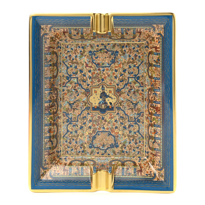 Hermes Porcelain Les Jardins D'Armenie Ashtray 1 of 8