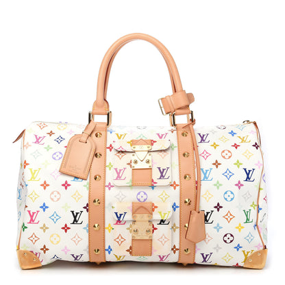 Louis Vuitton Monogram Multicolor Keepall 45 White 1 of 8
