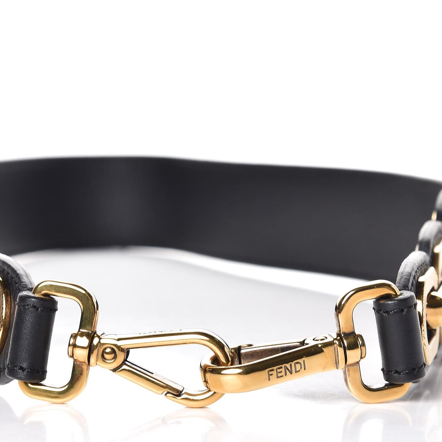 Vitello Dolce Chain Link Strap You Vintage Gold Black