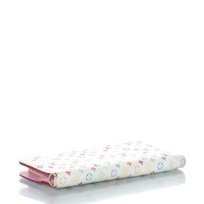 Louis Vuitton Monogram Multicolor Insolite Wallet White Litchi 4 of 9