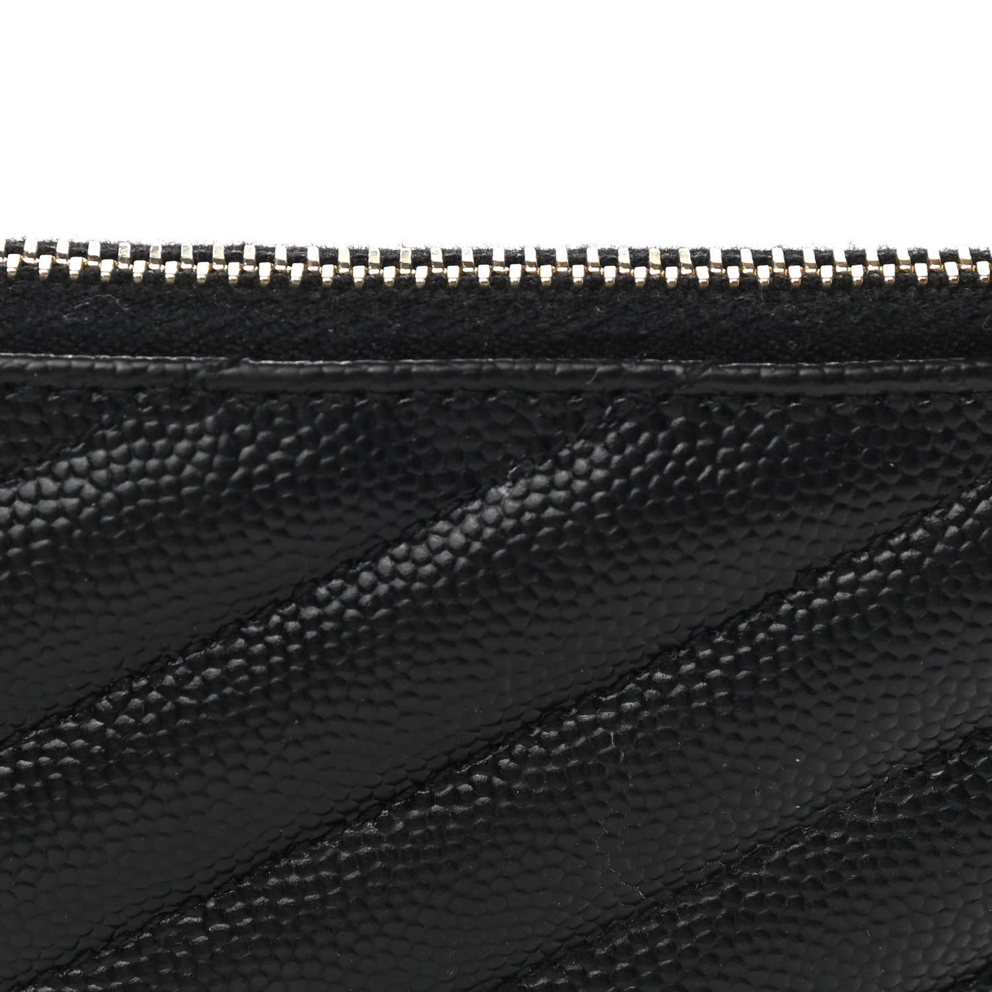 Grain De Poudre Chevron Monogram Bill Pouch Black