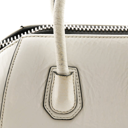 Givenchy Crinkled Patent Calfskin Mini Antigona White 16 of 20