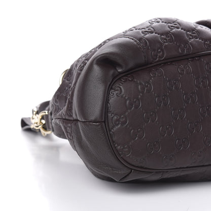 Gucci Guccissima Medium Sukey Top Handle Bag Dark Brown 9 of 12
