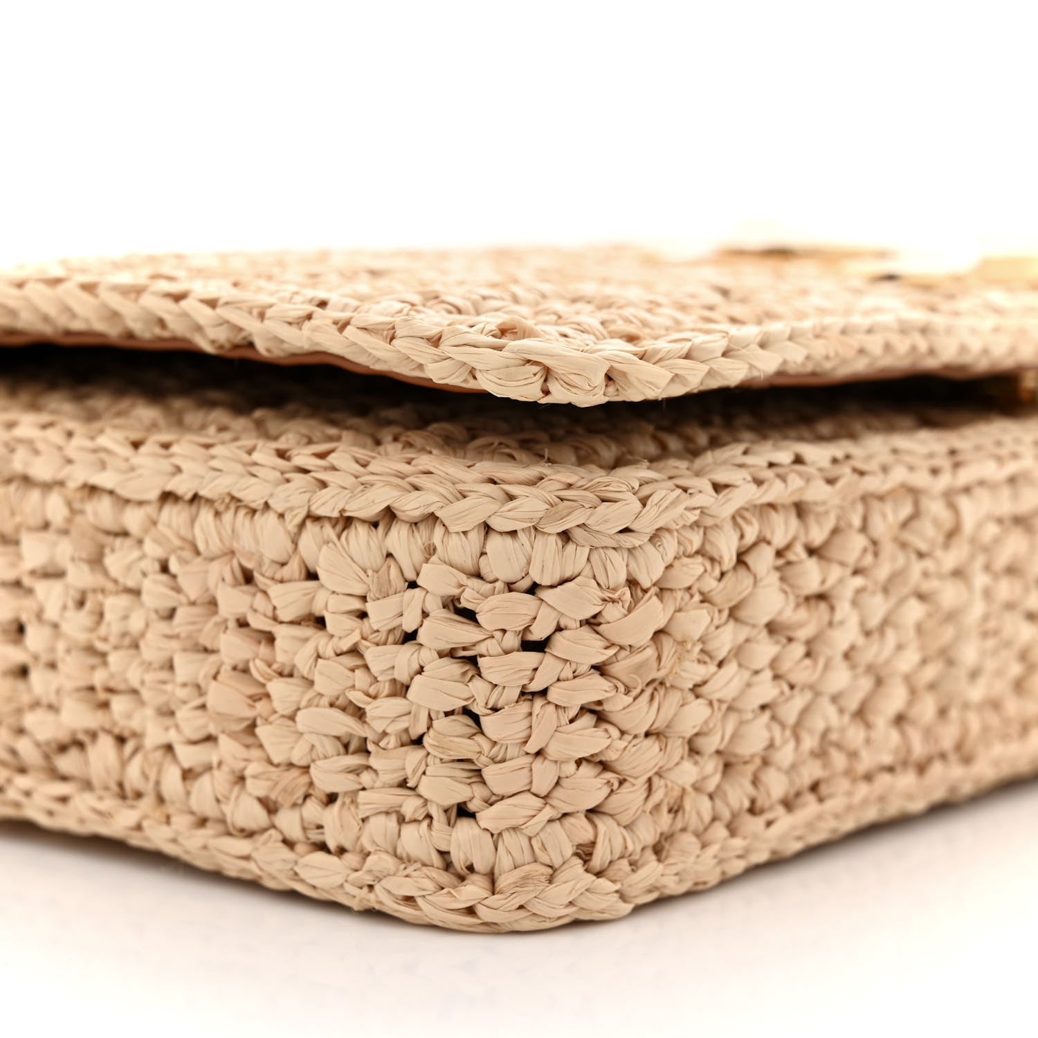 Celine Raffia Calfskin Multipochette Natural 9 of 11