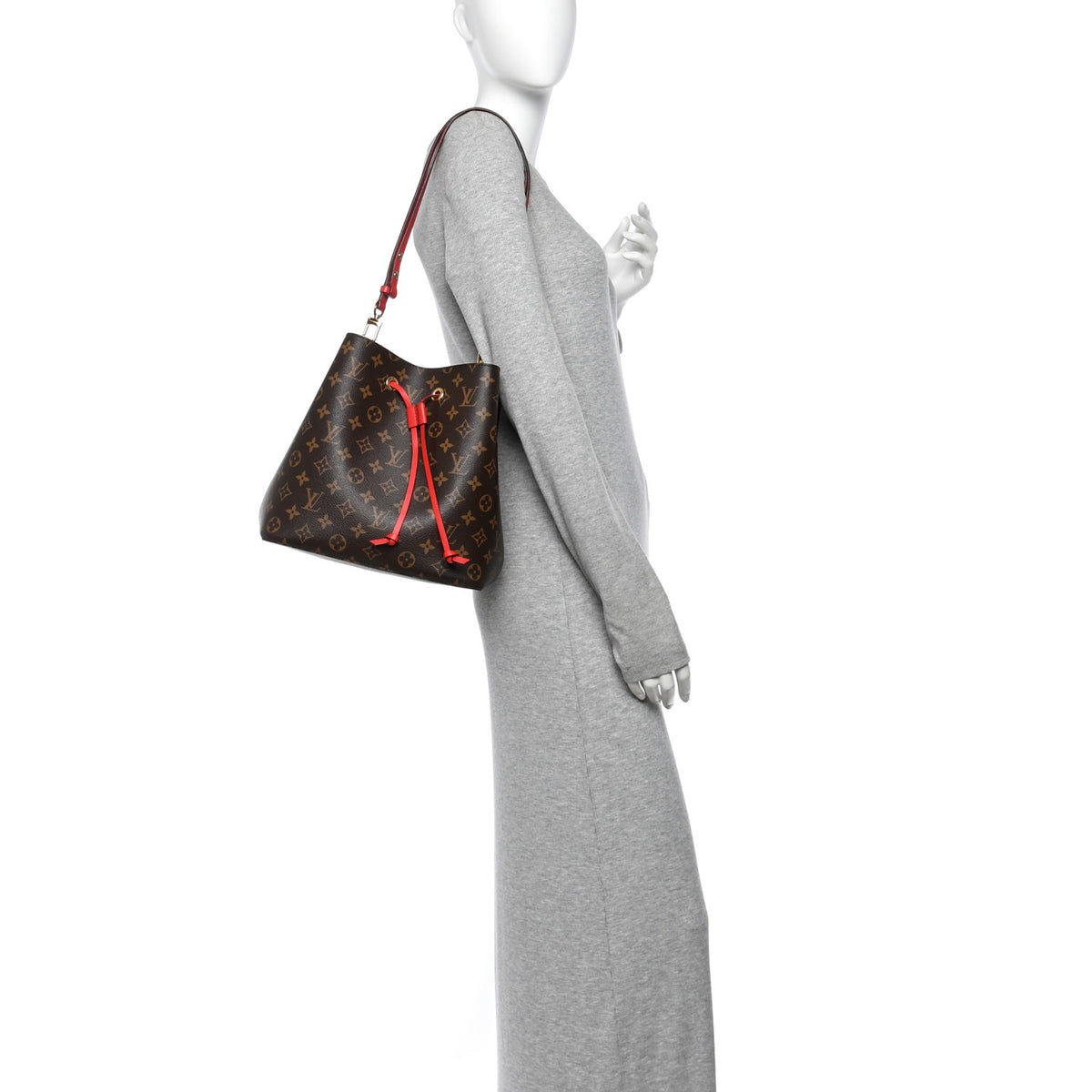 Louis Vuitton Monogram Neonoe MM Coquelicot 2 of 10