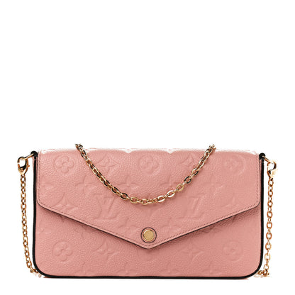 Louis Vuitton Empreinte Pochette Felicie Chain Wallet Rose Poudre 3 of 11