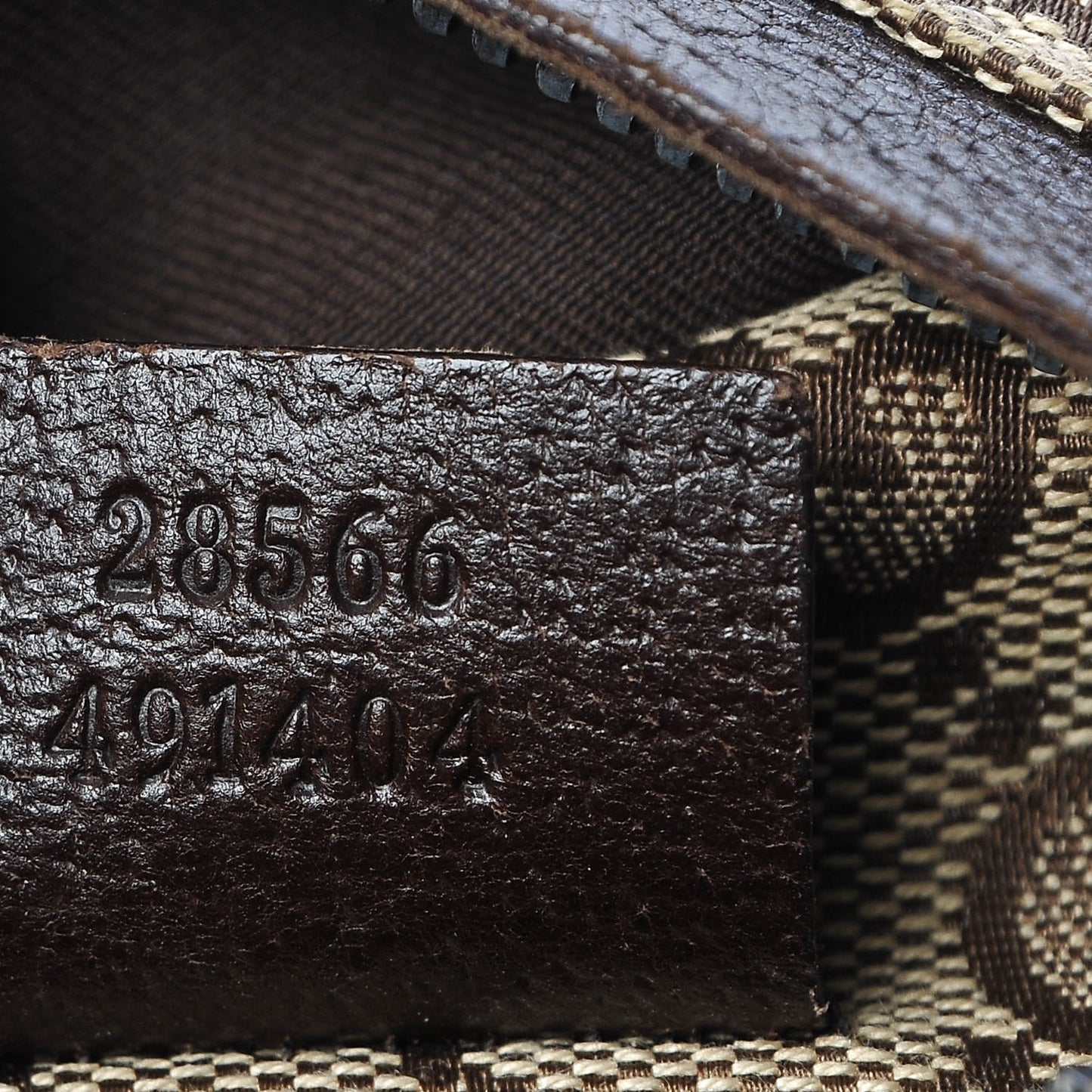 GG Monogram Double Pocket Belt Bag Dark Brown