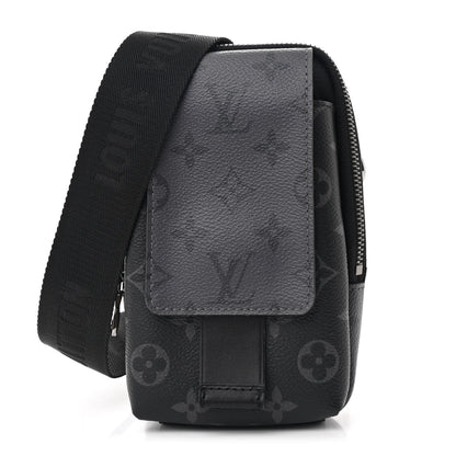 Louis Vuitton Monogram Eclipse Reverse Double Phone Pouch NM 1 of 9