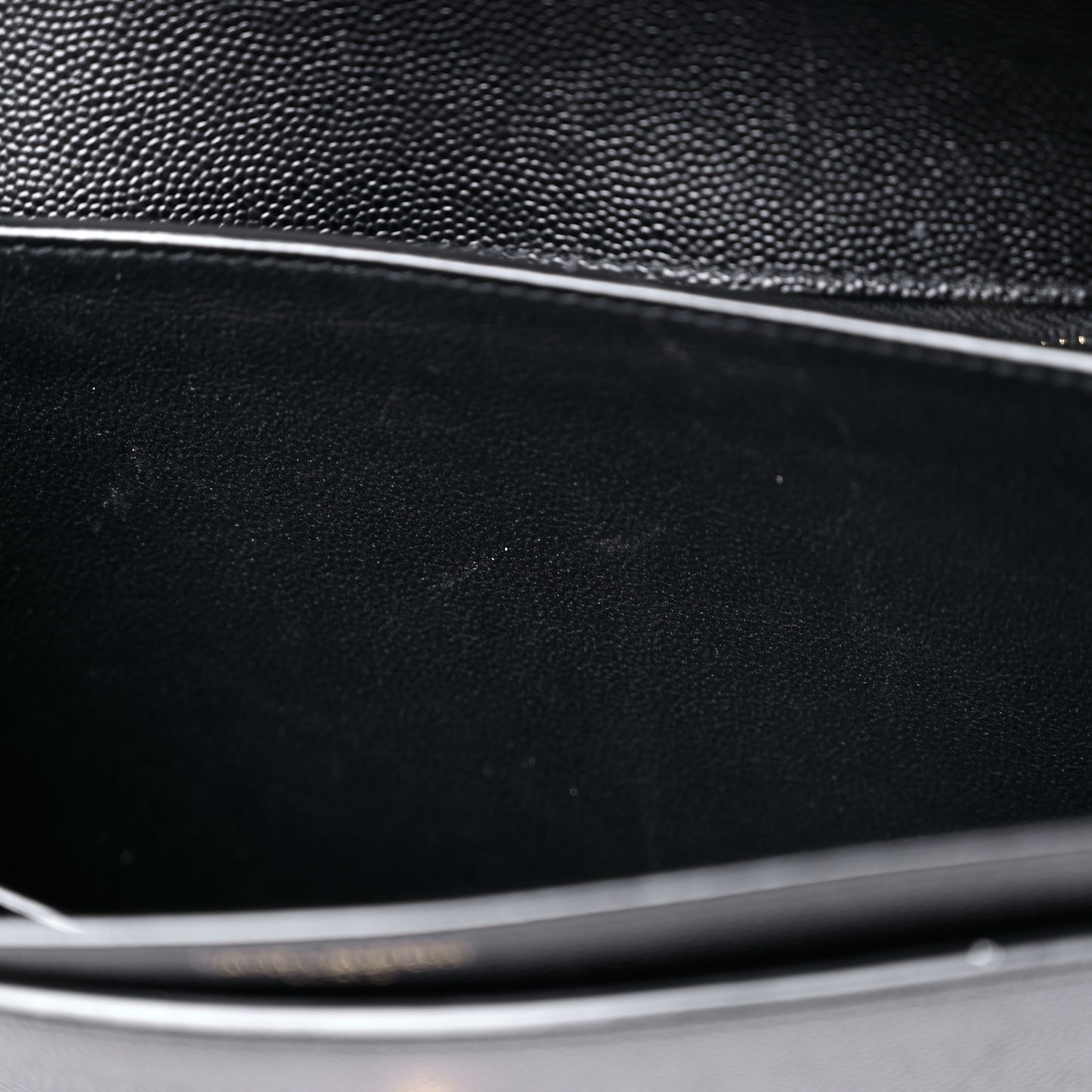 Grain De Poudre Monogram Cassandra Clasp Bag Black