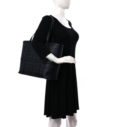 MCM Visetos Medium Delmy Shopper Tote Black 2 of 8