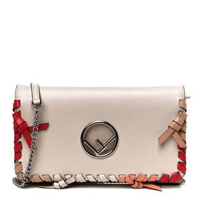 Fendi Vitello Liberty F is Fendi Whipstitch Bow Wallet On Chain Camelia Multicolor 1 of 10