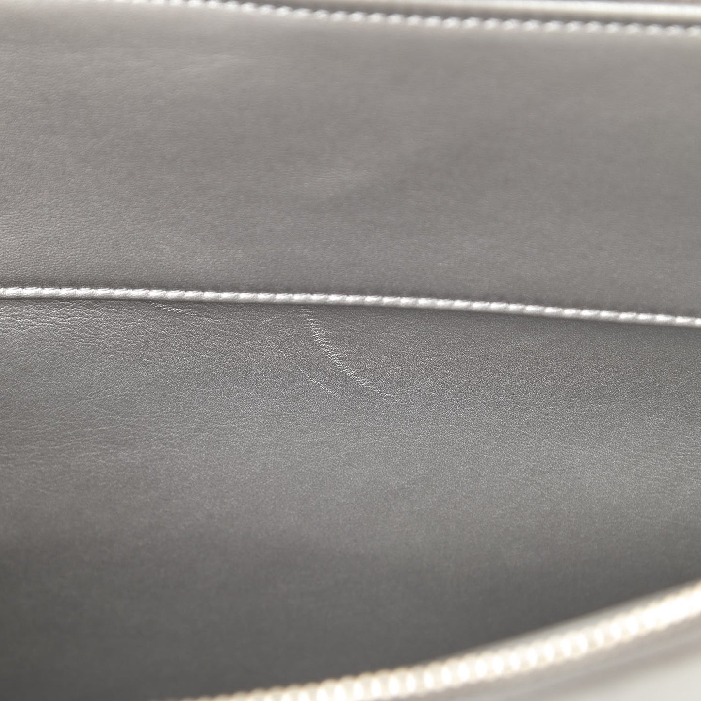 Lambskin LED Boy 2.0 Clutch Silver
