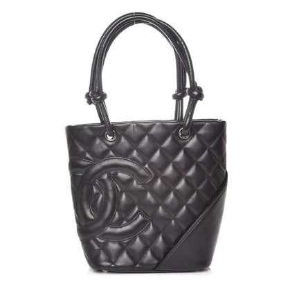 Chanel Calfskin Quilted Small Cambon Tote Black 1 of 10