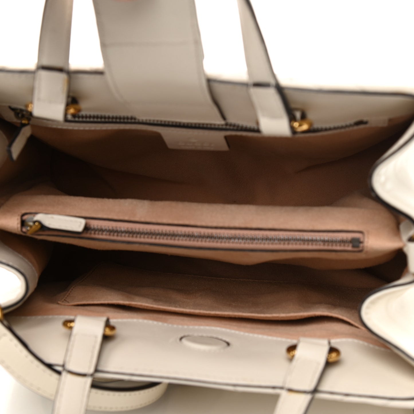 Calfskin Matelasse Small GG Marmont Tote White