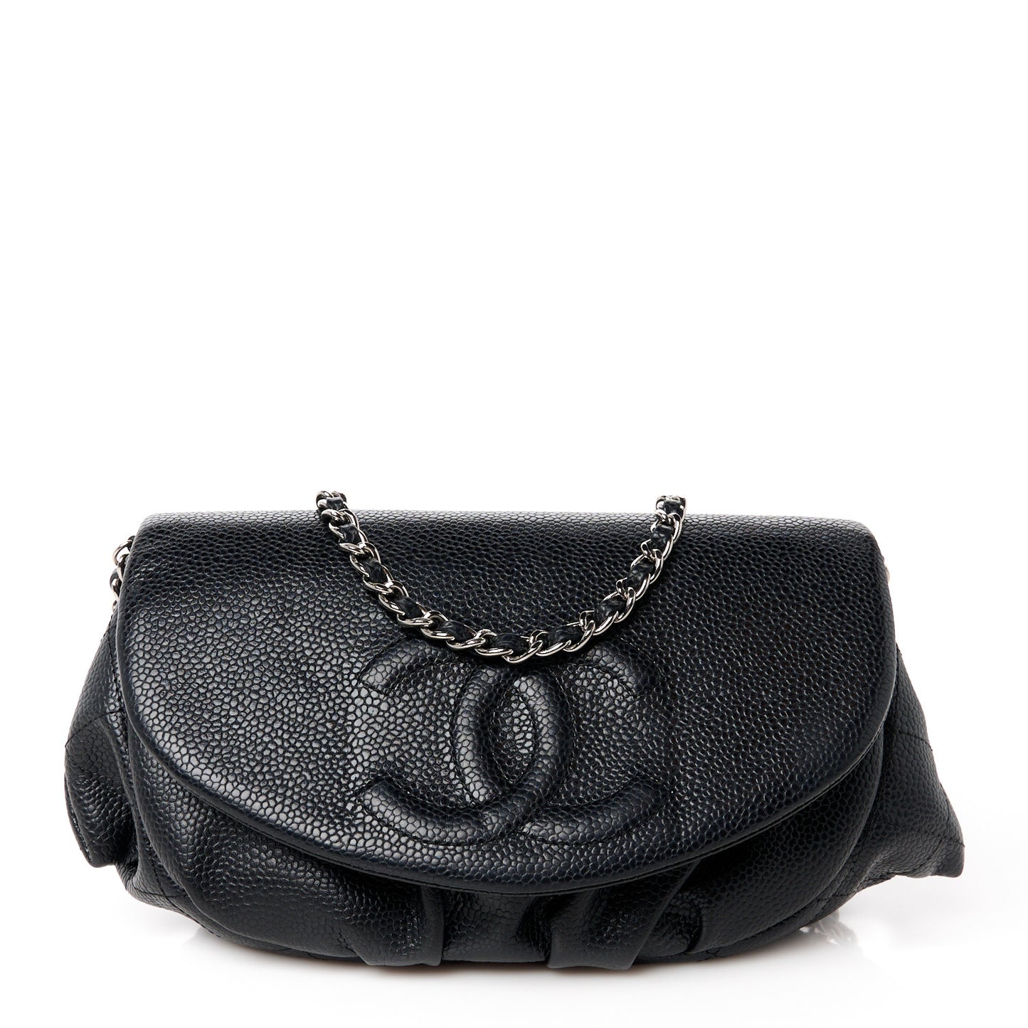 Caviar Half Moon Wallet On Chain WOC Black