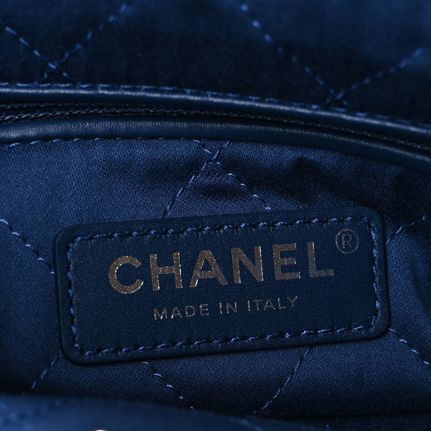 Chanel Washed Denim Quilted Studded Small Chanel 22 Blue 7 of 11