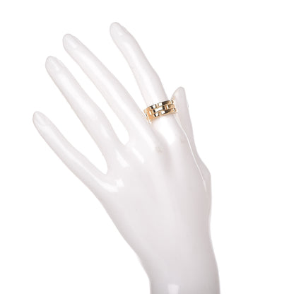 Cartier 18K Yellow Gold Maillon Panthere 3 Rows Ring 50 5.25 2 of 5