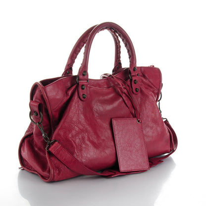Balenciaga Agneau Classic Hardware City Cassis 4 of 10