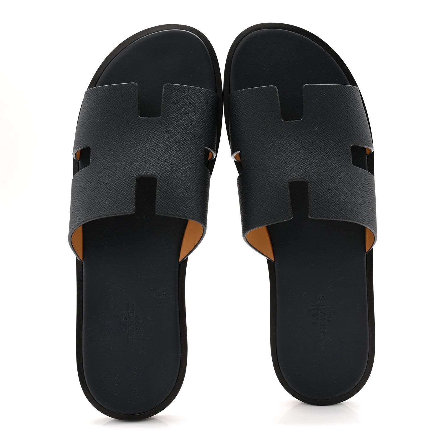Hermes Epsom Mens Izmir Sandals 45.5 Marine 5 of 10