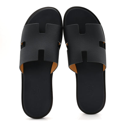 Hermes Epsom Mens Izmir Sandals 45.5 Marine 5 of 10