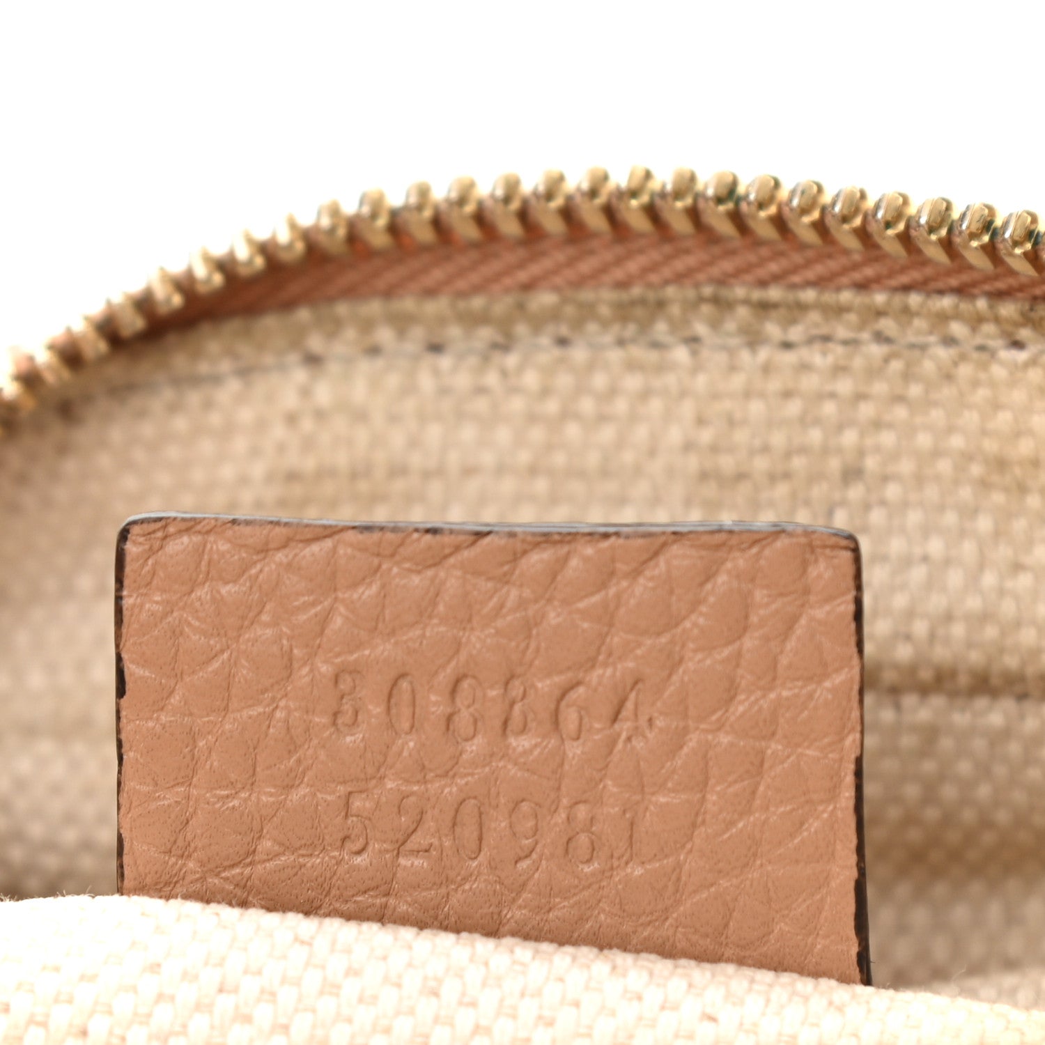 Gucci Pebbled Calfskin Small Soho Disco Bag Camelia 7 of 11