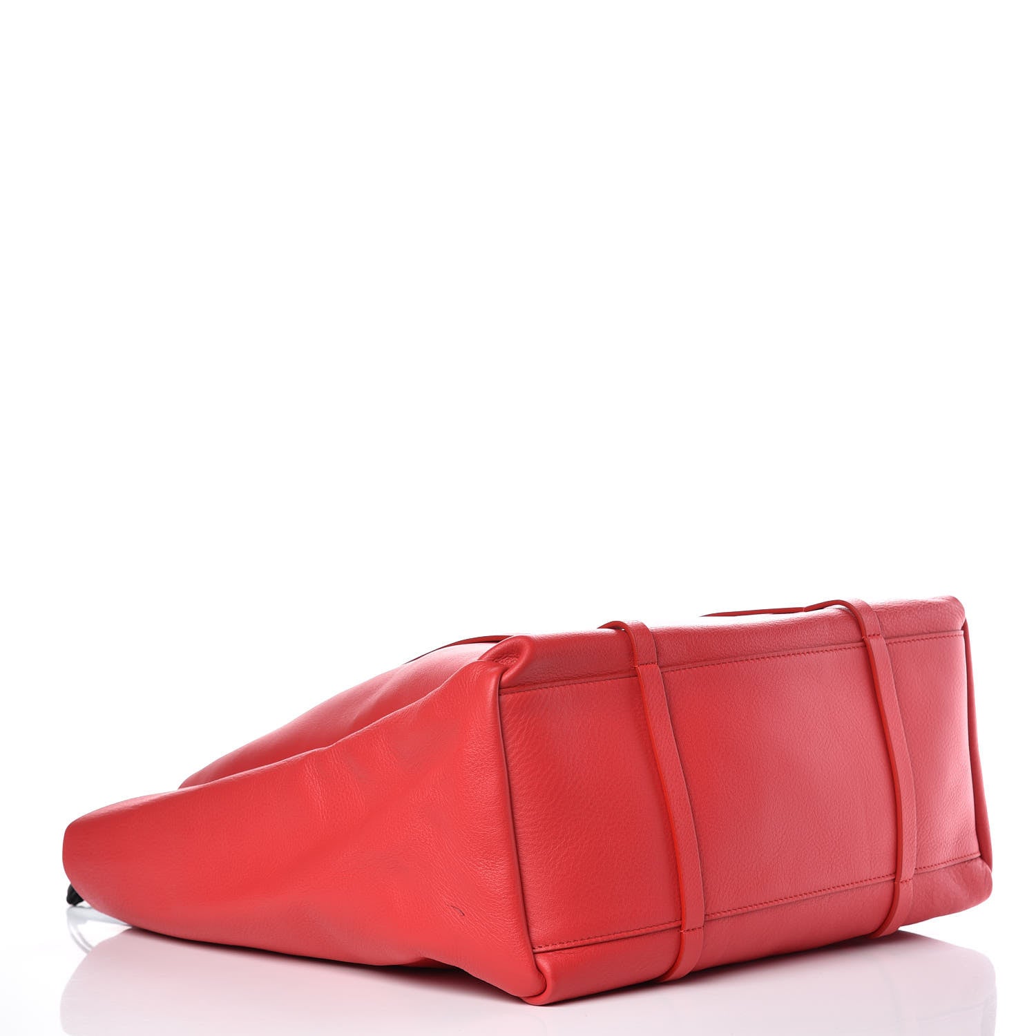 Balenciaga Veau Baltimore Double Sided Medium Everyday Tote Rouge Vermeil Black 5 of 11