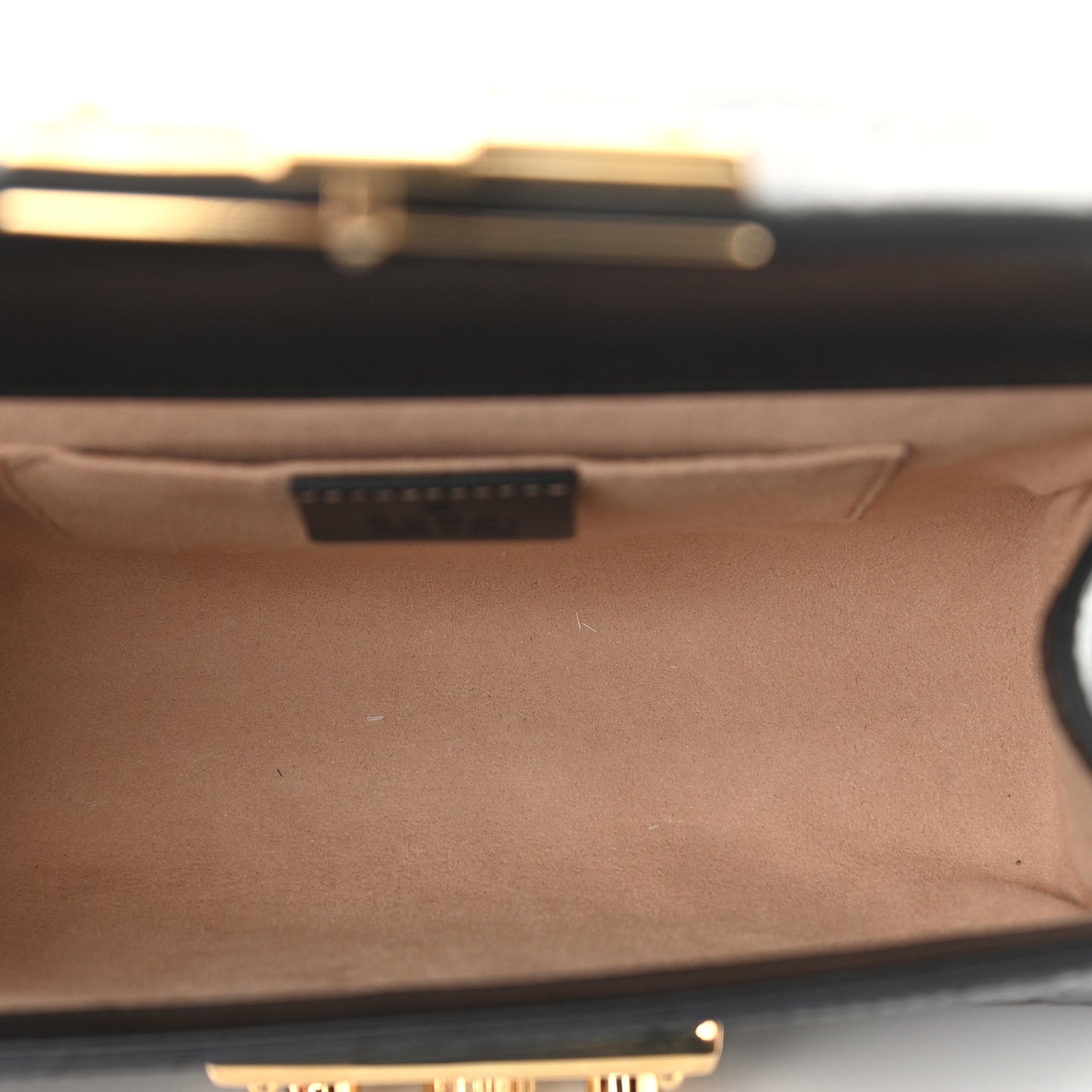 Guccissima Small Padlock Shoulder Bag Black