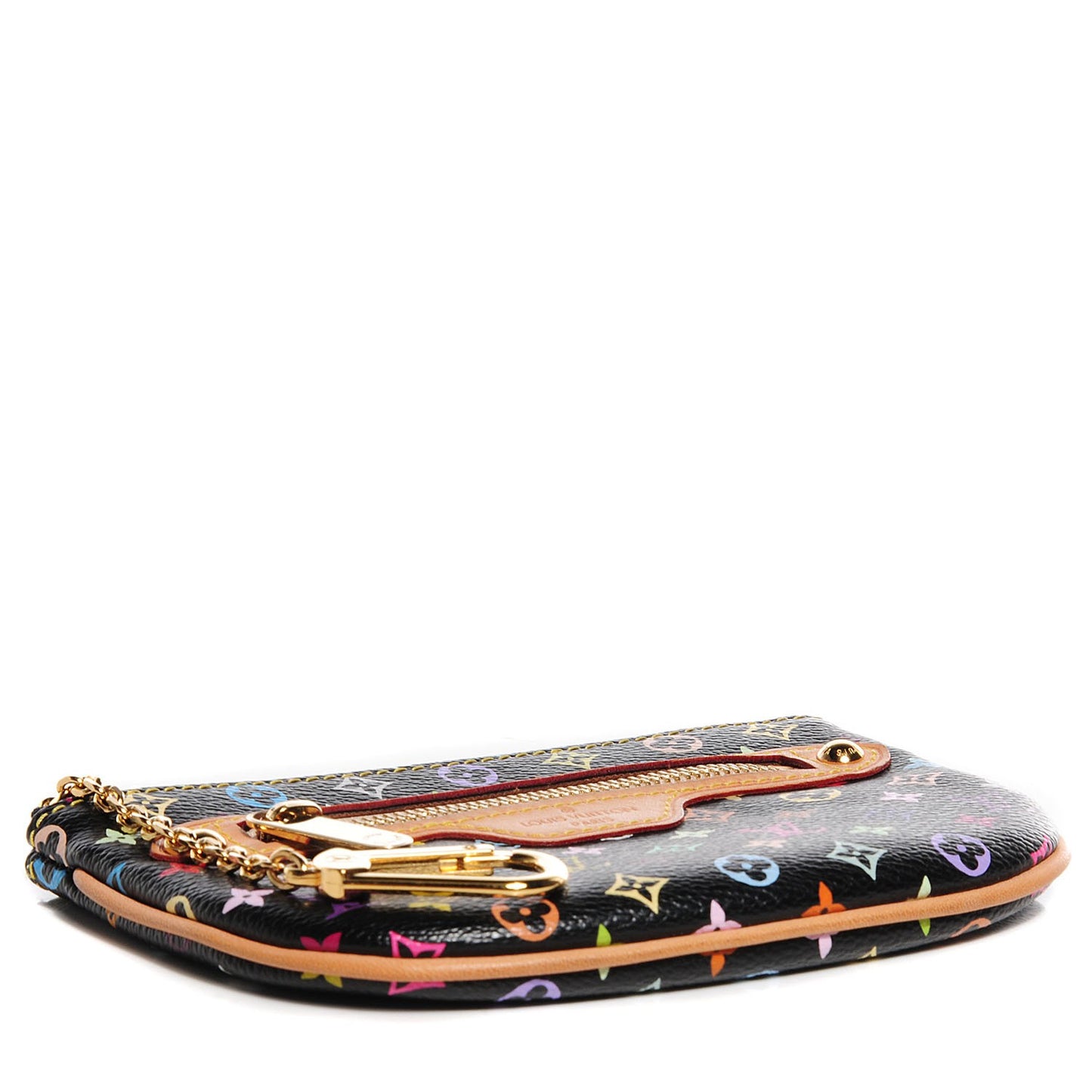 Monogram Multicolor Pochette Plate MM Black