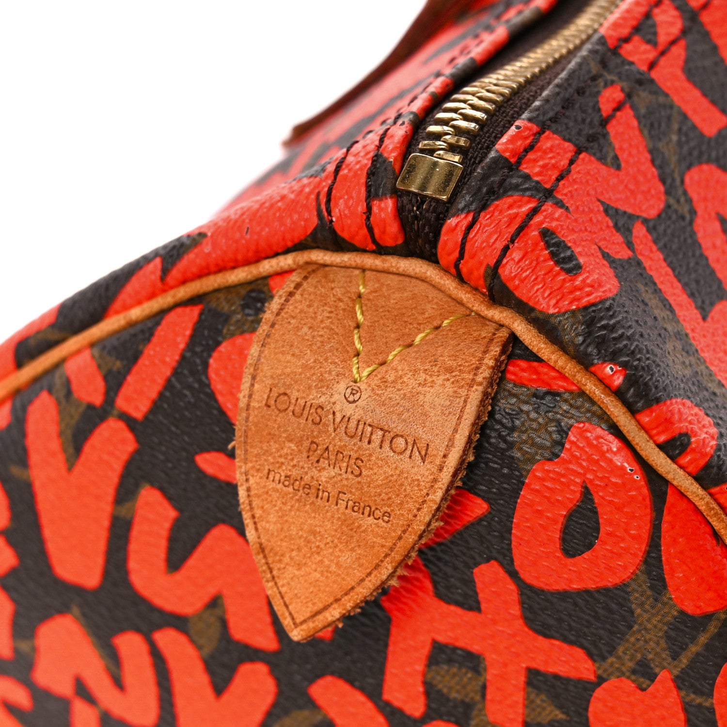 Louis Vuitton Monogram Graffiti Speedy 30 Orange 9 of 13