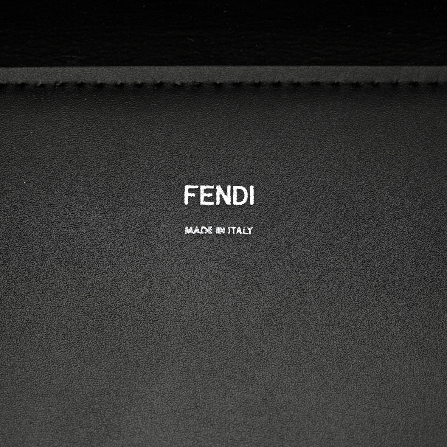 Fendi Vitello King Plexiglass Medium Fendi Sunshine Shopper Tote Black White 6 of 10