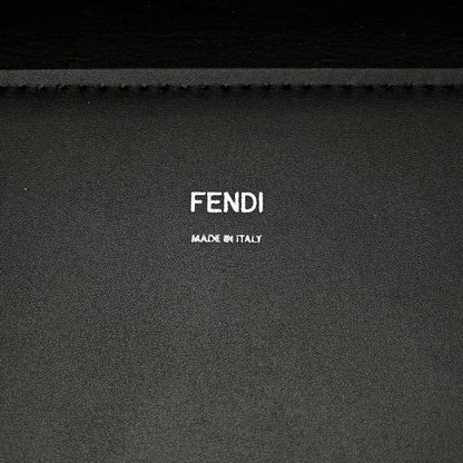 Fendi Vitello King Plexiglass Medium Fendi Sunshine Shopper Tote Black White 6 of 10