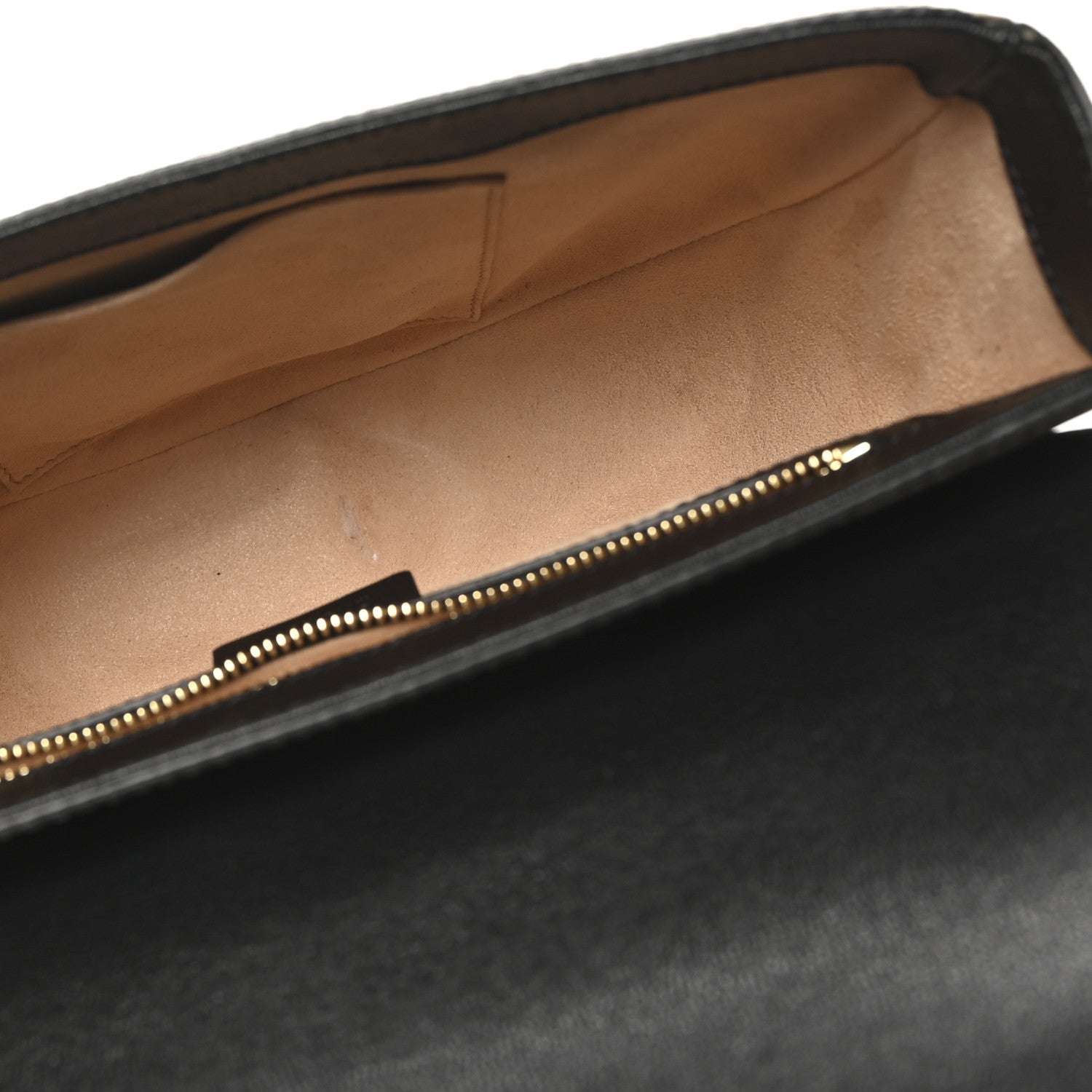 Gucci GG Supreme Monogram Calfskin Small Padlock Messenger Shoulder Bag Beige Black Cuir 5 of 10