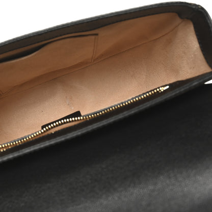 Gucci GG Supreme Monogram Calfskin Small Padlock Messenger Shoulder Bag Beige Black Cuir 5 of 10