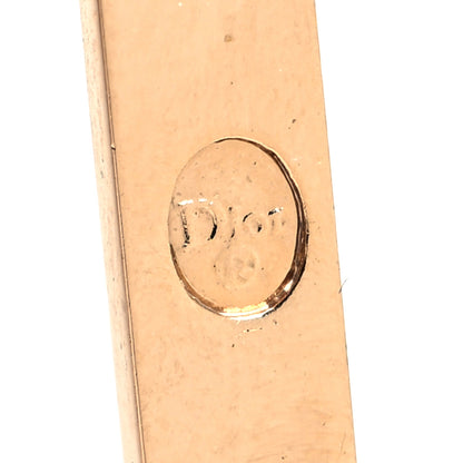 Christian Dior Logo Tag Necklace Gold 5 of 5