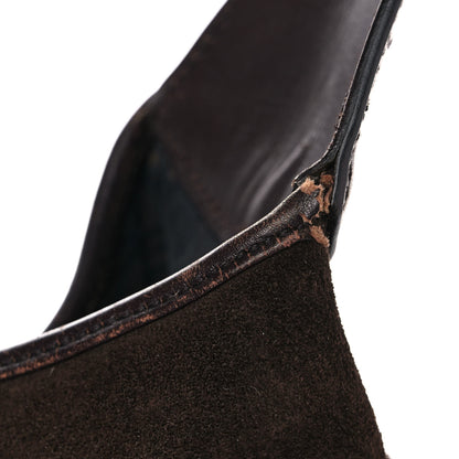 Gucci Suede Web Small Jackie O Hobo Dark Brown 16 of 20