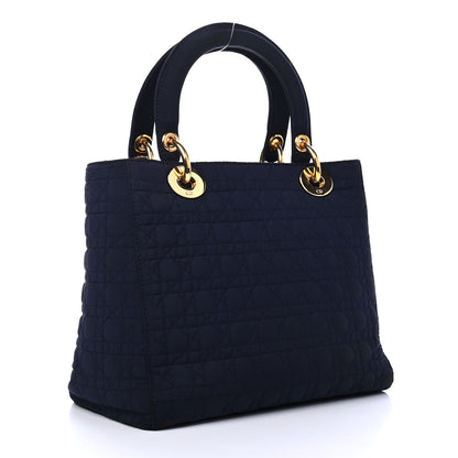 Christian Dior Nylon Cannage Medium Lady Dior Navy Blue 2 of 4