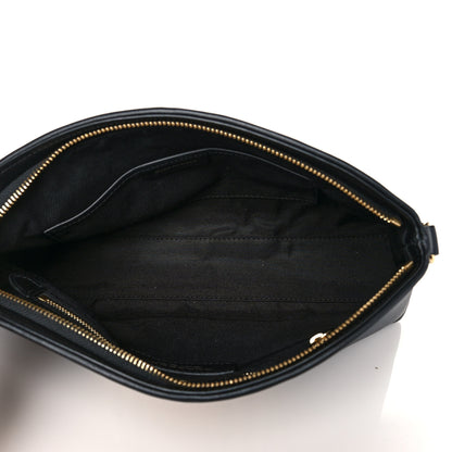 Burberry Horseferry Check Small Chichester Crossbody Clutch Bag Black 4 of 9