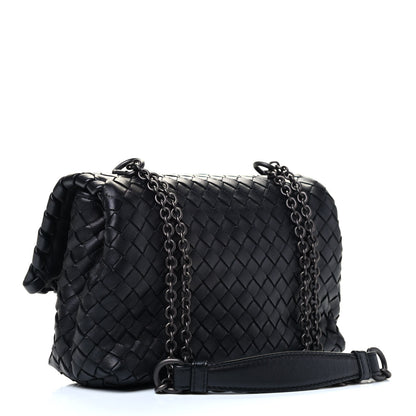Bottega Veneta Nappa Intrecciato Baby Olimpia Shoulder Bag Black 2 of 4