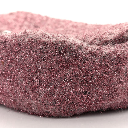 Chanel Lurex Knit Medium Pluto Glitter Flap Pink 10 of 16