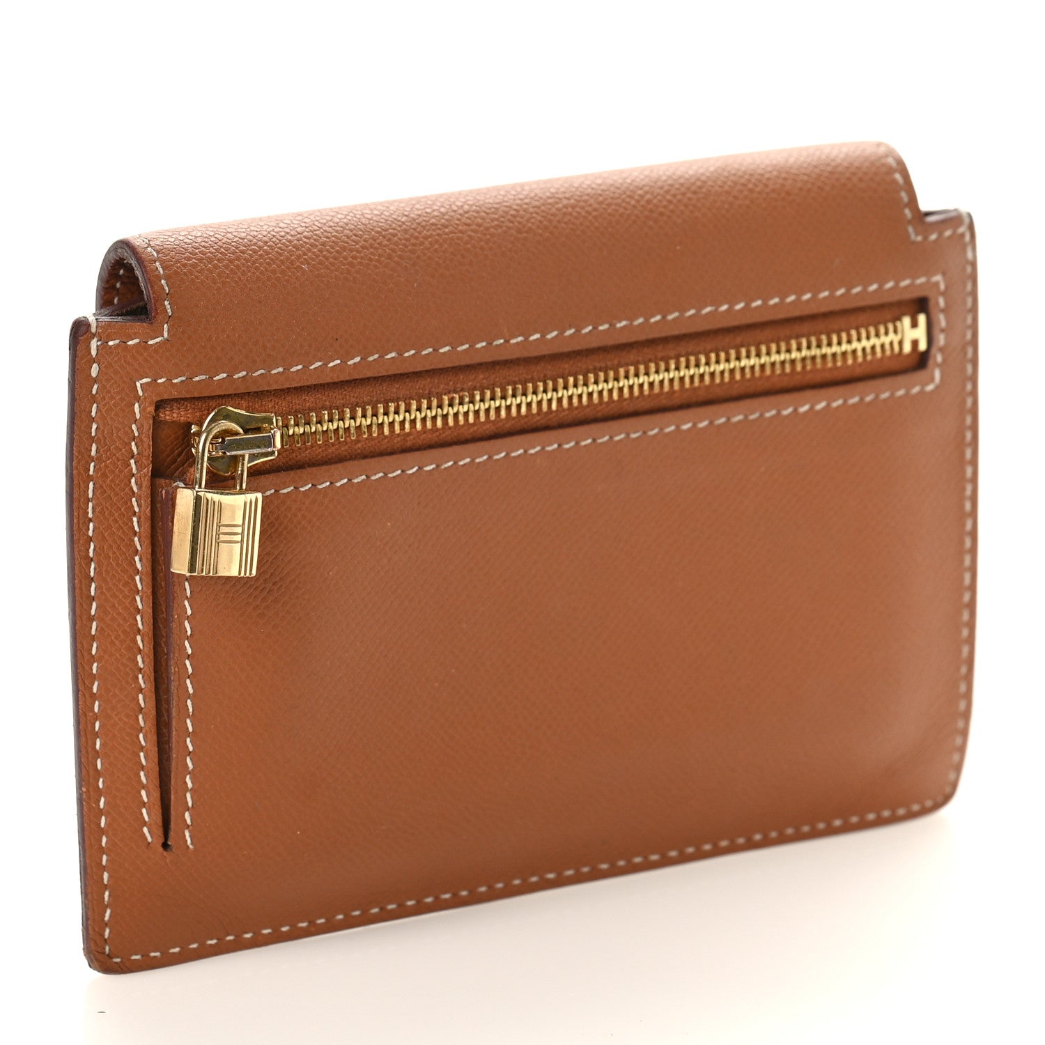 Hermes Epsom Kelly Pocket Compact Wallet Gold 3 of 8