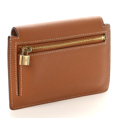 Hermes Epsom Kelly Pocket Compact Wallet Gold 3 of 8