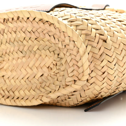 Loewe Raffia Small Basket Tote Bag Natural Tan 9 of 11