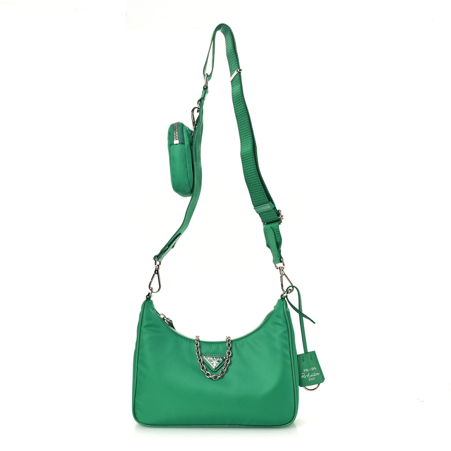Re-Nylon Re-Edition 2005 Shoulder Bag Menta