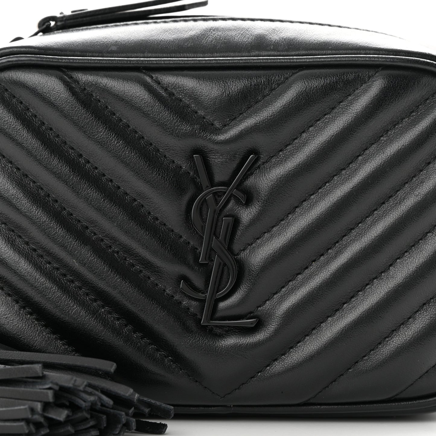 Calfskin Matelasse Monogram Lou Belt Bag Black