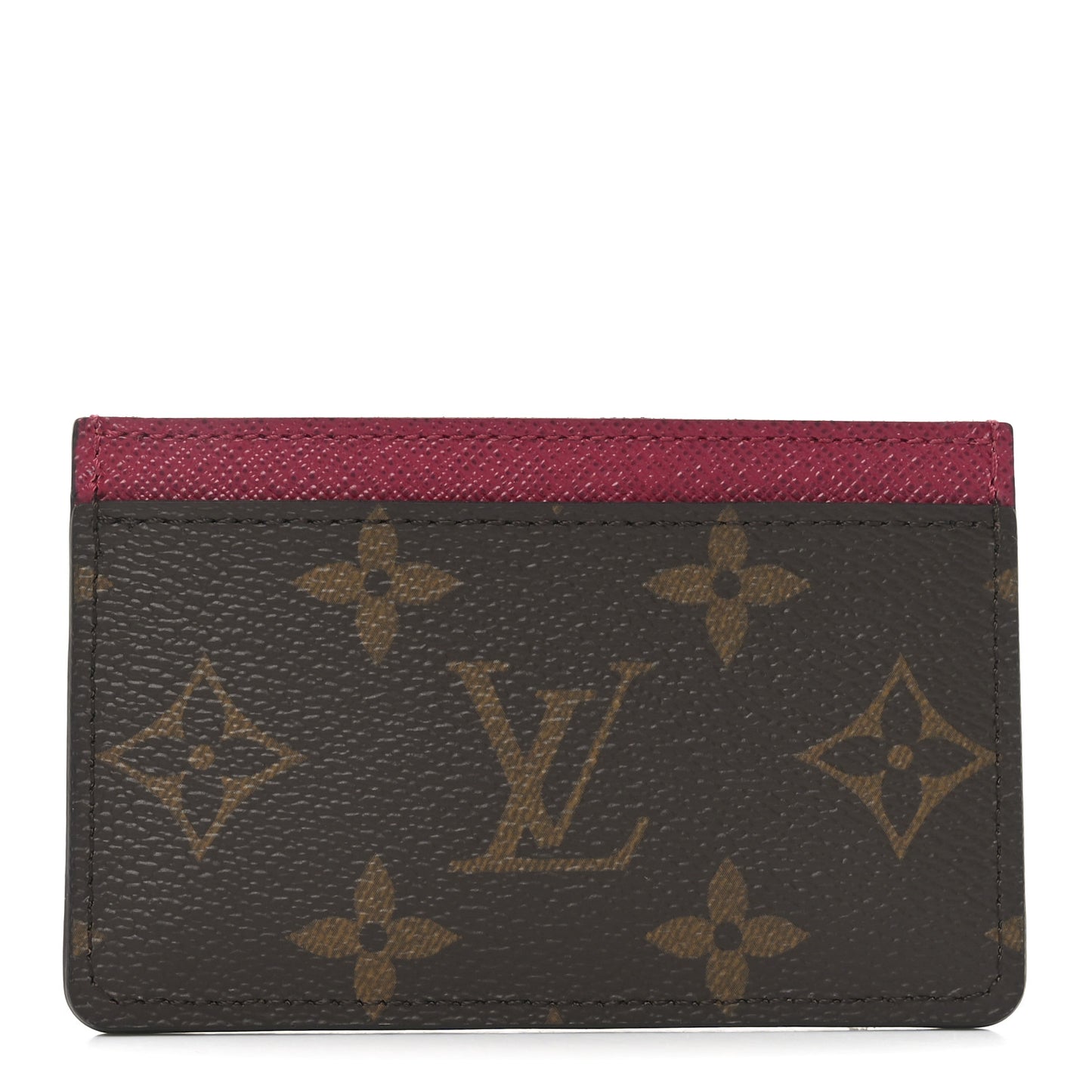 Monogram Card Holder Fuchsia