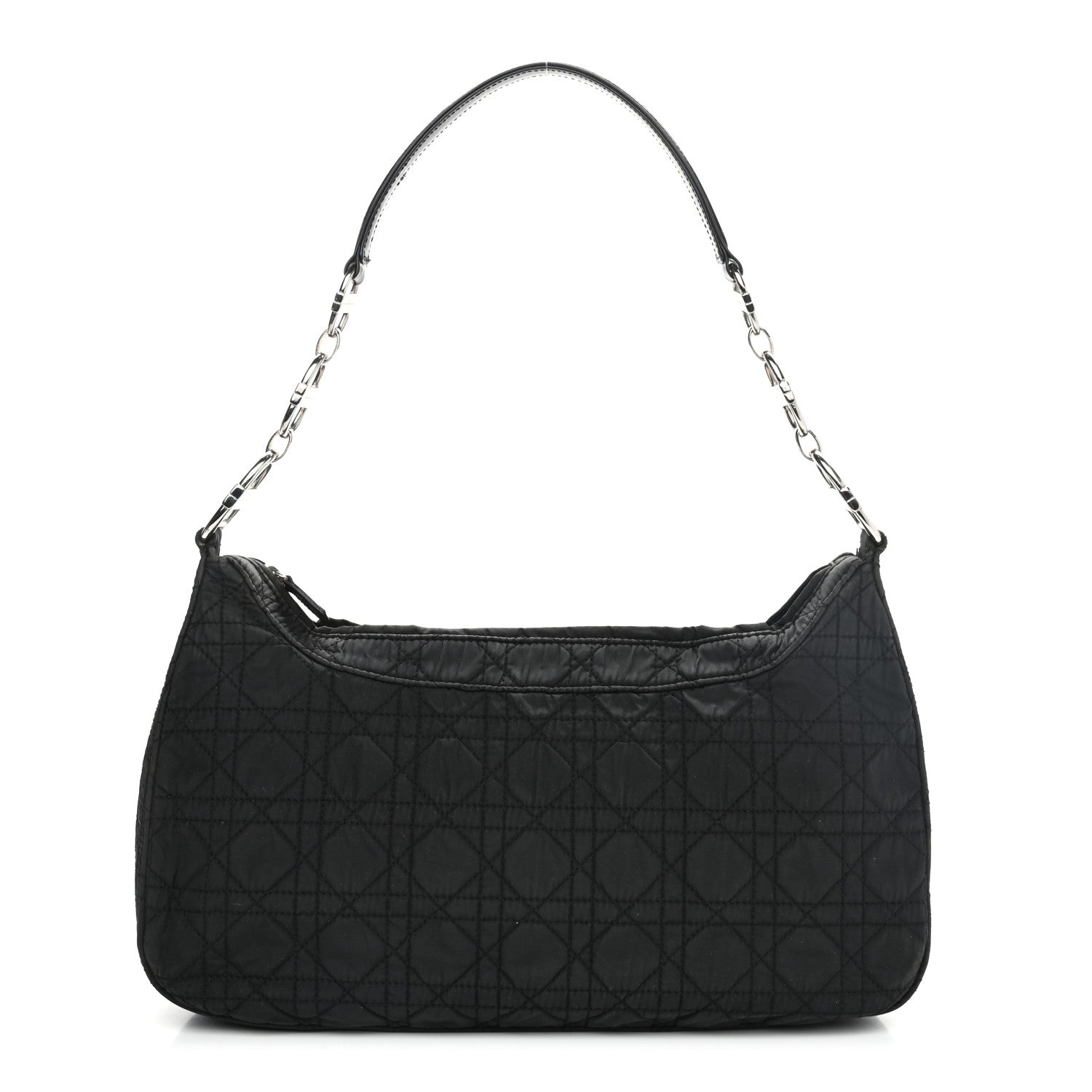 Christian Dior Nylon Cannage Shoulder Bag Black 1 of 12