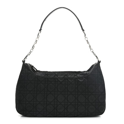 Christian Dior Nylon Cannage Shoulder Bag Black 1 of 12